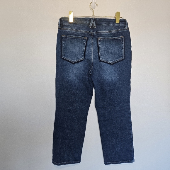 Good American | Good Petite Straight Indigo Blue Denim Stretch Jean Women 4 / 27 - Picture 6 of 9